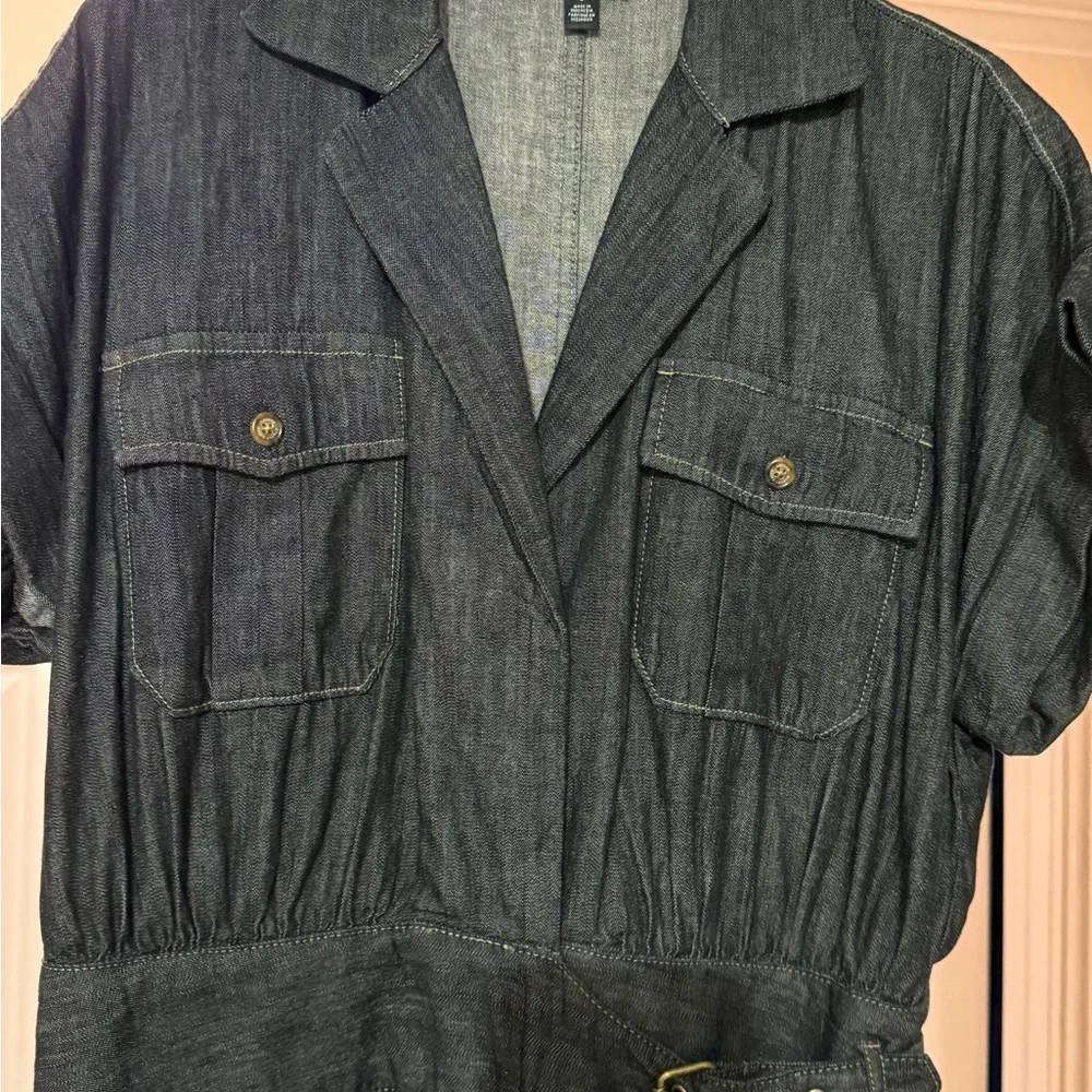Ralph Lauren Black Denim Jumpsuit - Picture 3 of 5